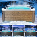 BRAST MSpa Whirlpool Oslo mit LED-Beleuchtung, 6 Personen, Winterfest