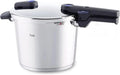 Fissler Vitaquick Schnellkochtopf-Set 6L mit Gratis Glasdeckel, Edelstahl, für alle Herdarten, stapelbar
