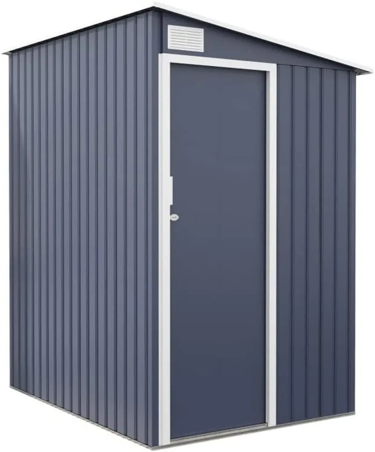 Metall Gerätehaus Salix 2,91 m², Grau mit Schiebetür