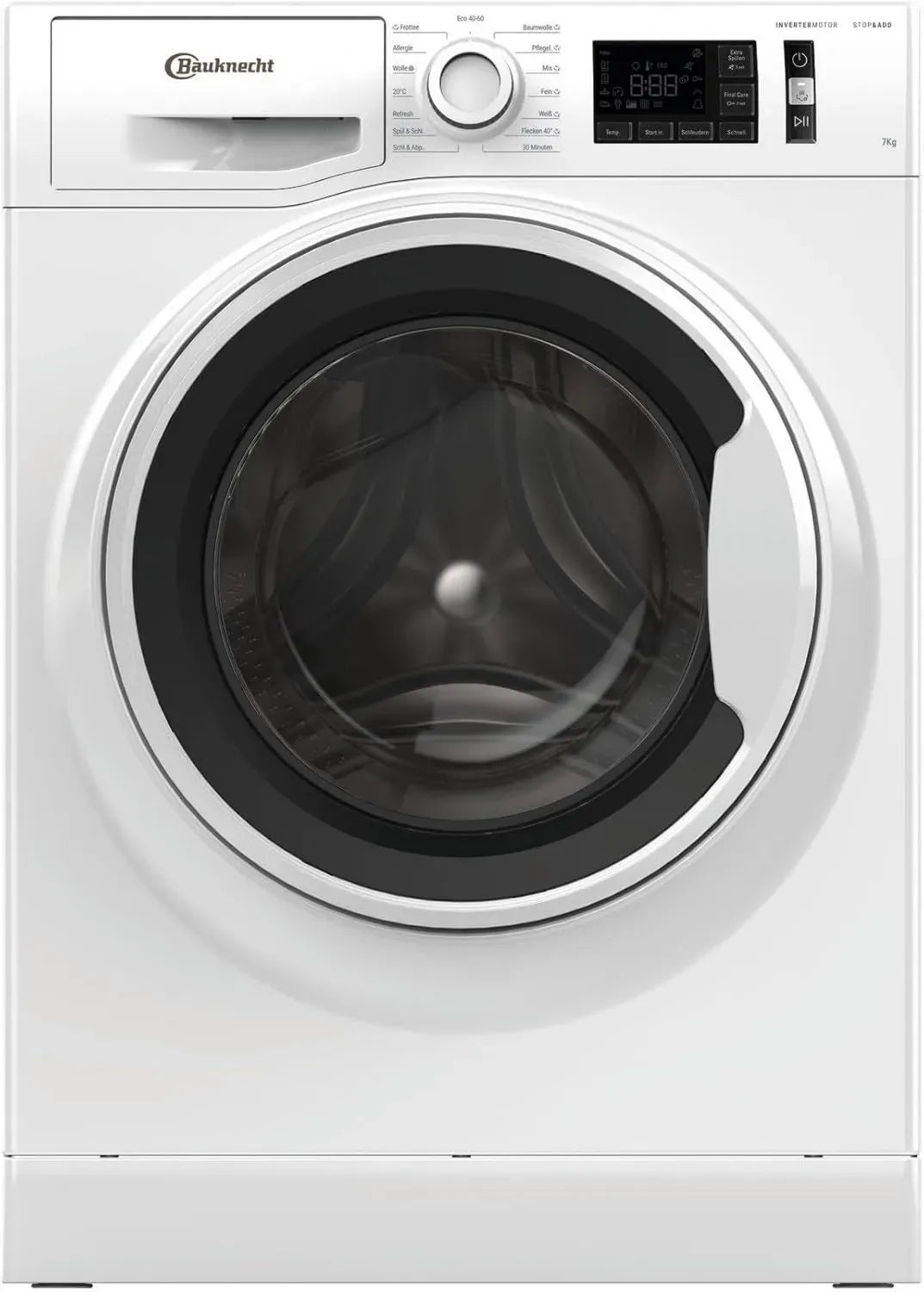 Bauknecht W Active 711 A Frontlader Waschmaschine, 7kg, Energieklasse A, Intensiv Fleckenentfernung, Dampfprogramme, Steam Hygiene & -Refresh, Stopp&Add Funktion