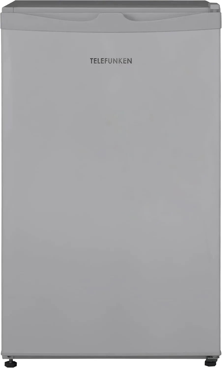 TELEFUNKEN Kompaktkühlschrank mit Eiswürfelfach, 89L, LED, wechselbarer Türanschlag, Gemüsefach, Silber